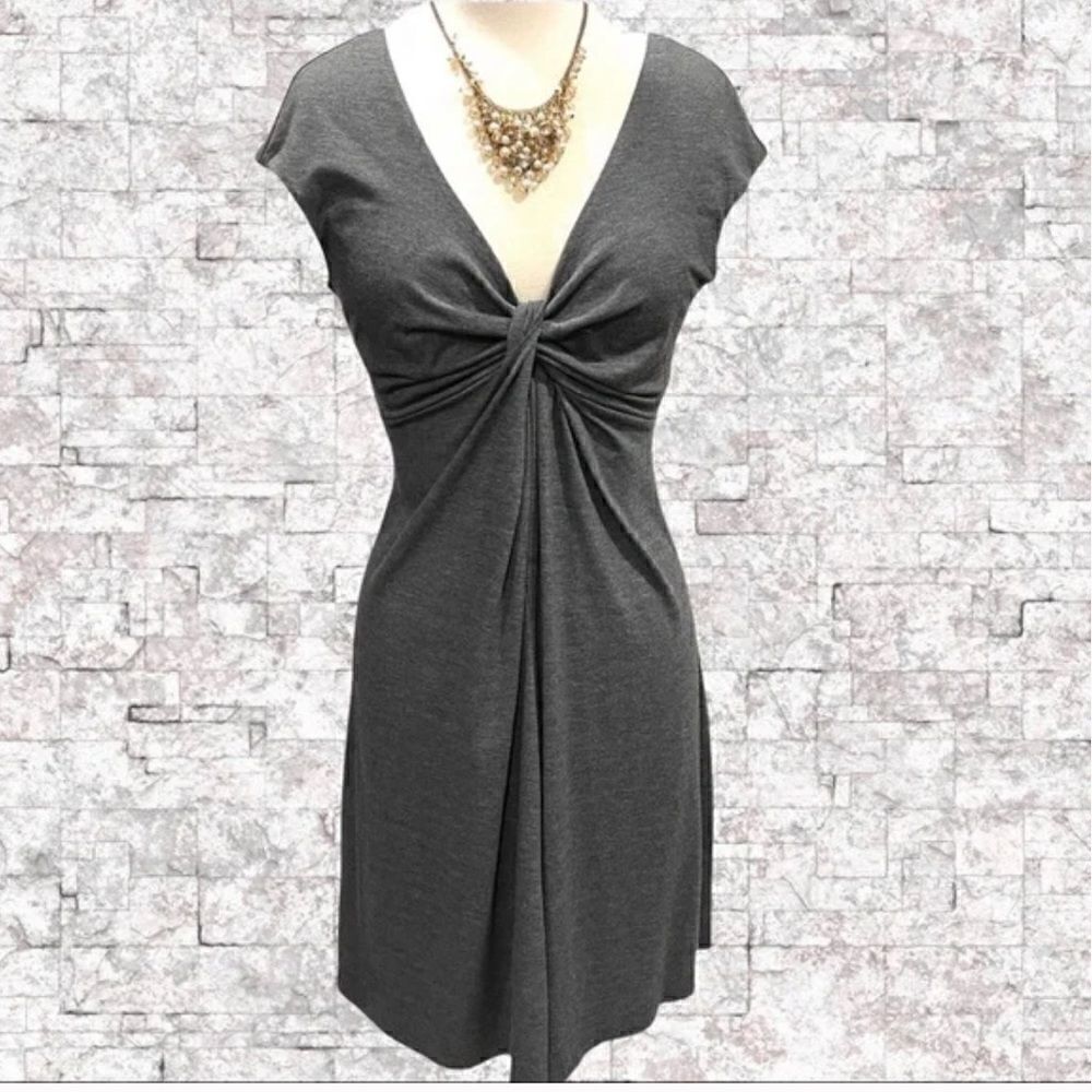 Express Front Knot Jersey Knot A Line Dress